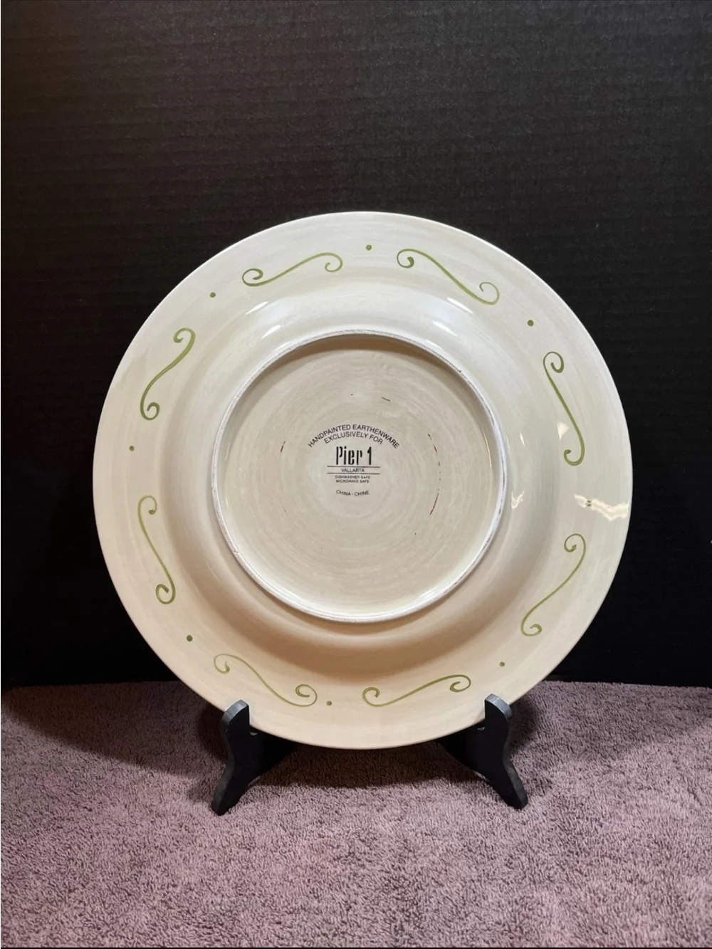 Pier 1 Decorative Earthenware plate. VALLARTA
